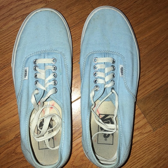 light blue authentic vans